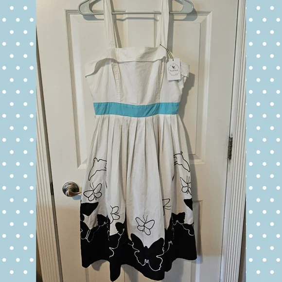 eshakti | Dresses | Eshakti Birds Butterflies Embroidered Midi Dress |  Poshmark